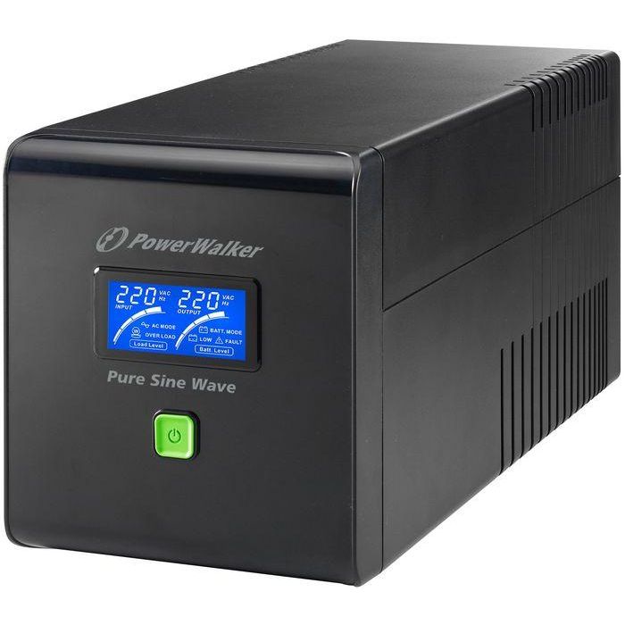 PowerWalker 750 VA, 480 W, 162-290V, 50/60Hz, 146x350x160mm, 6.8kg, Black PowerWalker 750 VA, 480 W, 162-290V, 50/60Hz, 146x350x160mm, 6.8kg, Black