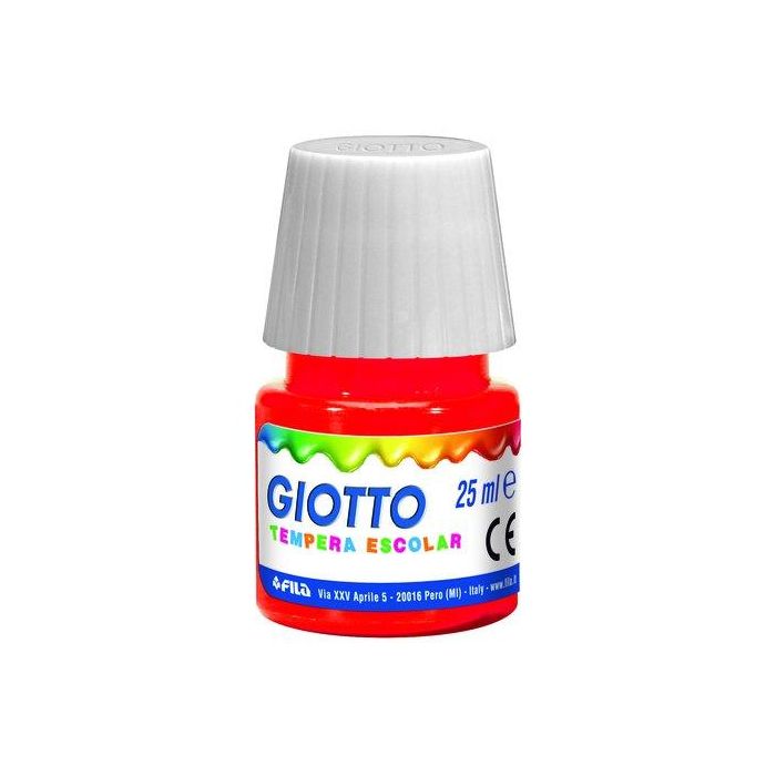 Tempera Giotto 25 Ml Rojo 6 unidades