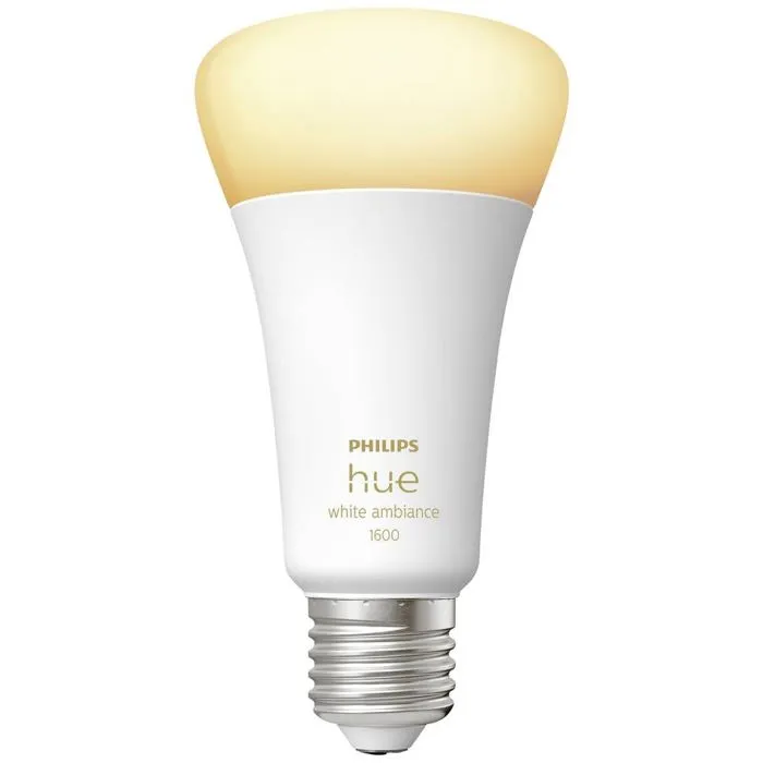 Philips Hue PHI8719514288195 Bombilla LED Conectada E27 White Ambiance, Equivalente 100W, 1600 Lumen, Compatible Bluetooth 2 Philips Hue PHI8719514288195 Bombilla LED Conectada E27 White Ambiance, Equivalente 100W, 1600 Lumen, Compatible Bluetooth 2