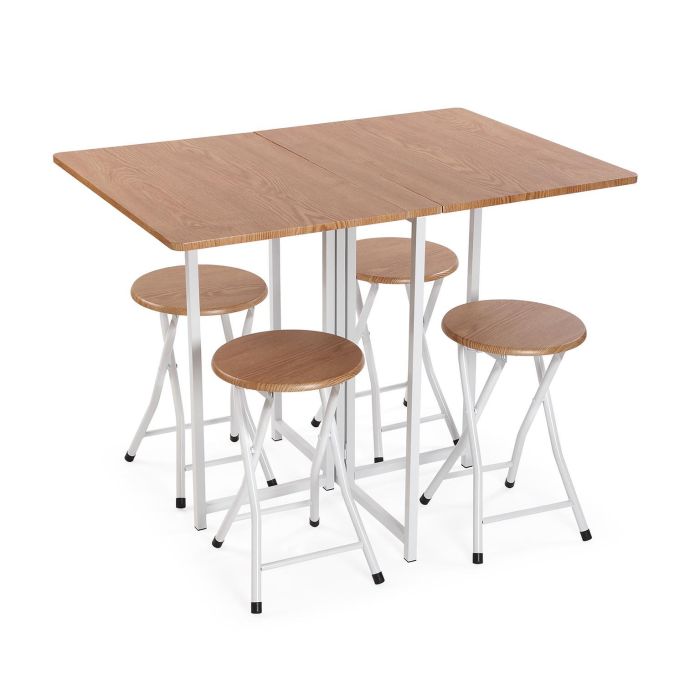 Juego De Mesa Plegable Y 4 Sillas Versa 70X75CM Juego De Mesa Plegable Y 4 Sillas Versa 70X75CM