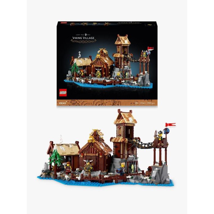 LEGO Ideas 21343 Poblado Vikingo, Juego de Construcción para Adultos con 2103 Piezas, Maqueta para Construir, Modelo para Decoración