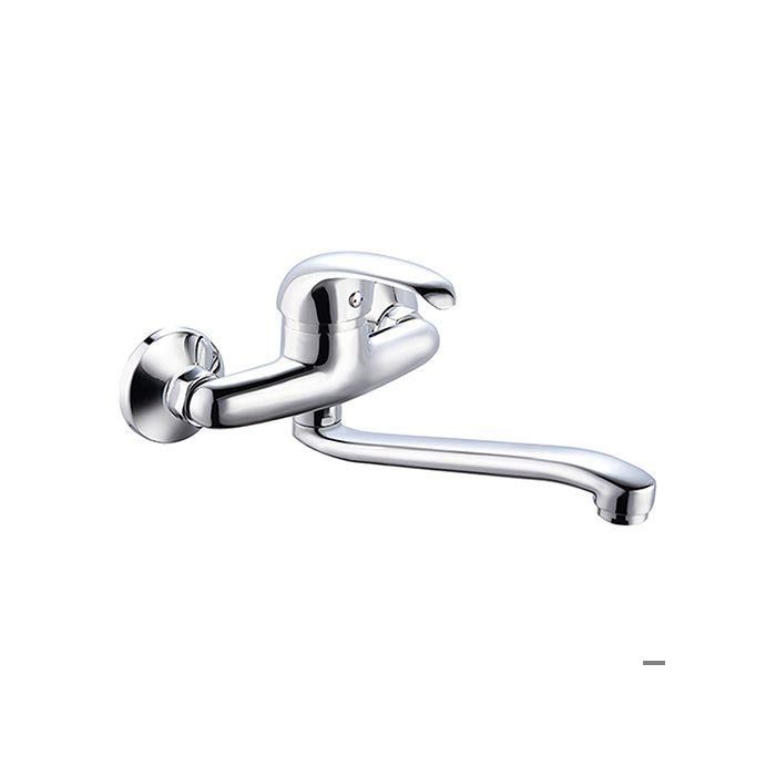 Edouard Rousseau Grifo de Cocina Mezclador Mambo Sin Ducha de Mano, Cartucho Cerámico Ø40mm, Cuerpo Latón, Mango Metal, Aireador, Gris Cromo Edouard Rousseau Grifo de Cocina Mezclador Mambo Sin Ducha de Mano, Cartucho Cerámico Ø40mm, Cuerpo Latón, Mango Metal, Aireador, Gris Cromo