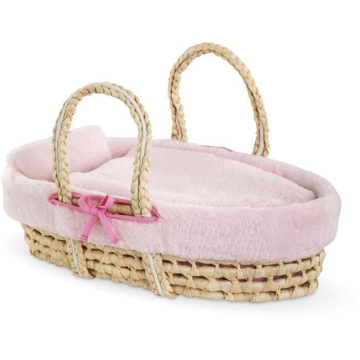 Accesorios para muñecos bebé - COROLLE - Conjunto cuna peluche rosa - para muñecos bebé de 36 y 42 cm - a partir de 3 años Accesorios para muñecos bebé - COROLLE - Conjunto cuna peluche rosa - para muñecos bebé de 36 y 42 cm - a partir de 3 años