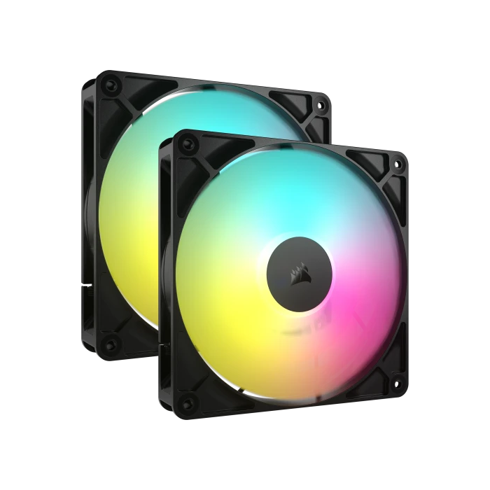 Corsair RS140 ARGB Carcasa del ordenador Ventilador 14 cm Negro 2 pieza(s) Corsair RS140 ARGB Carcasa del ordenador Ventilador 14 cm Negro 2 pieza(s)