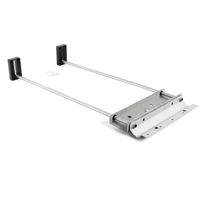 Herrajes Alk EXTEND M91 Mecanismo Guiador Oculto para Ala de Mesa, 525mm, Travesaño Madera, Extensión 600mm, Tablero 40mm Zincado