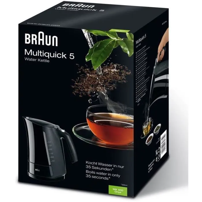 Braun WK500BK Hervidor Eléctrico Multiquick 5 - 1.6 L - Negro 2