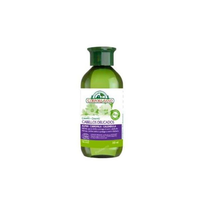 CORPORE SANO Champú Cabellos Delicados y Cuero Cabelludo Sensible, Uso Frecuente, Hidratante, Certificado Ecocert 300ml