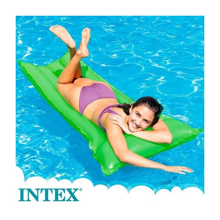 Intex Colchoneta 4 Tubos Colores Neon 183x76 cm 6