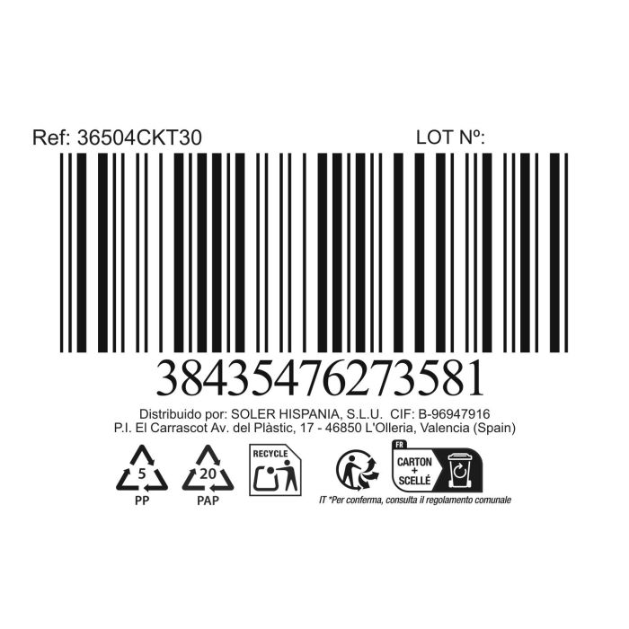 Privilege Cesta Conica Mimbre Rectangular Korne 30 cm x 23 cm x 9 cm (12 Unidades) 1