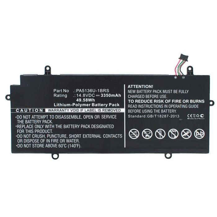 CoreParts Z30-002 Z30-00N004 Batería Portátil para Toshiba Portege Z30 Ultrabook 52Wh Li-Pol 14.8V 3380mAh Negra 0 CoreParts Z30-002 Z30-00N004 Batería Portátil para Toshiba Portege Z30 Ultrabook 52Wh Li-Pol 14.8V 3380mAh Negra 0