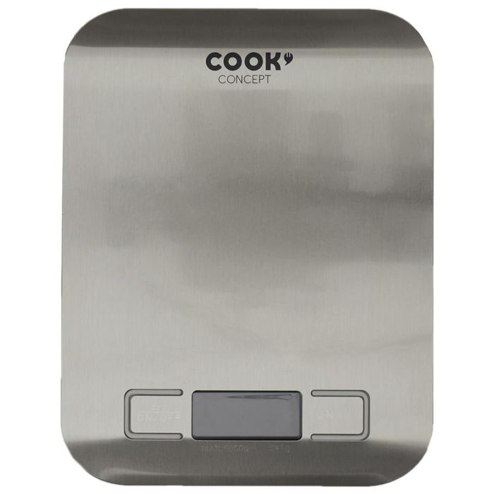Cook Concept Balanza Digital Cocina 5 Kg Precisión 1 gr Pantalla LCD G/Oz/Lb/Ml 5