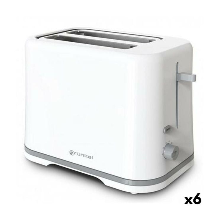 Tostadora Grunkel Blanco 870 W 6 Unidades