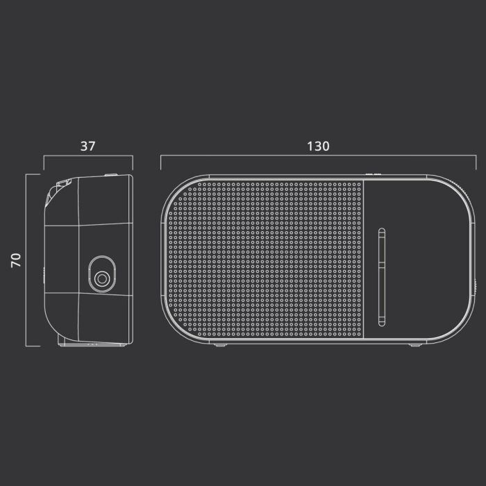 Radio Muse M-025 RW Blanco (Blanco) Caja De Regalo (Caja De Regalo) 3