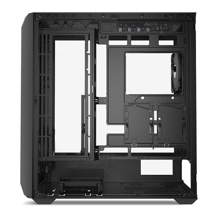 Sharkoon AK3 RGB ATX Midi Tower PC Negro con Panel de Vidrio Templado y Iluminación RGB para Placas ATX, micro ATX, Mini-ITX