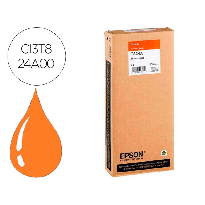 Ink-Jet Epson Gf Surecolor Serie Sc-P Naranja Ultrachrome Hdx-Hd 350 mL