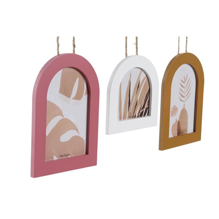 DKD Home Decor Marco Multifoto Cozy boho 22 Natural Multicolor Mdf Colgante 37 x 50 x 1.2 cm (6 Unidades) 2