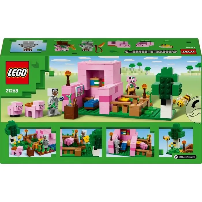Lego Minecraft 21268 Casa del Cochinillo Juego de Construcción para Niñas a Partir de 7 Años 5