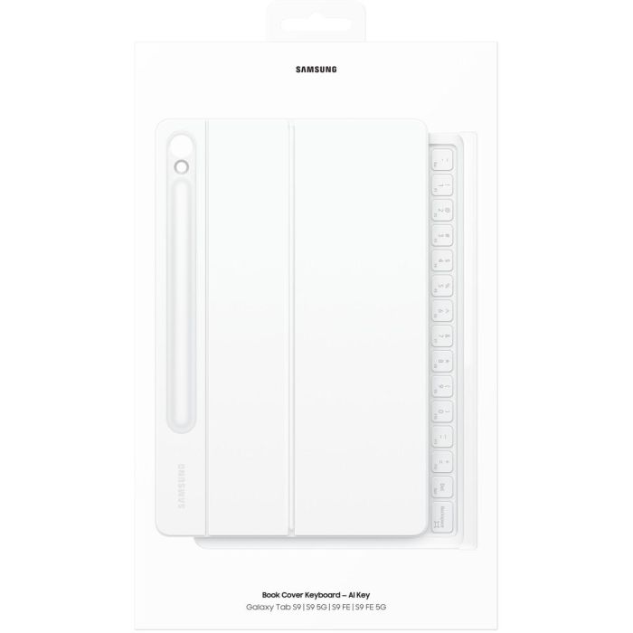 Samsung Book Cover Keyboard für Galaxy Tab S9/9 FE white 2 Samsung Book Cover Keyboard für Galaxy Tab S9/9 FE white 2