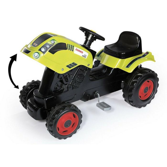Smoby Tractor de pedal Farmer XL con Remolque para niños - Aventura con Bocina y Capó Practicable 4