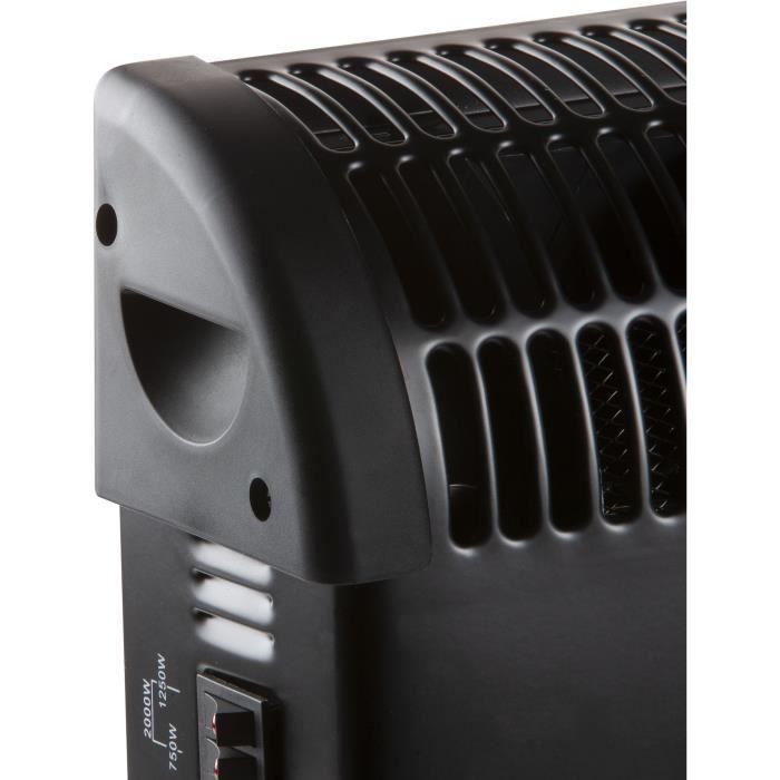 Convector turbo - 2000 W - DOMO - DO7350CH - 52,5 x 38,8 x 19,5 cm - Negro 2 Convector turbo - 2000 W - DOMO - DO7350CH - 52,5 x 38,8 x 19,5 cm - Negro 2