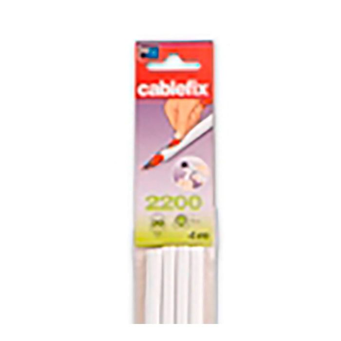 Inofix Cablefix Soporte adhesivo para cable 5,5x5mm blanco 4m, flexible, aislante, auto-extinguible 1