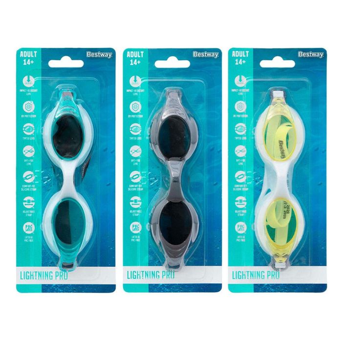 Bestway Gafa Natacion Infantil Correa Silicona Color Surtido Antivaho +3 Años Playa y Piscina 21110 3 Bestway Gafa Natacion Infantil Correa Silicona Color Surtido Antivaho +3 Años Playa y Piscina 21110 3