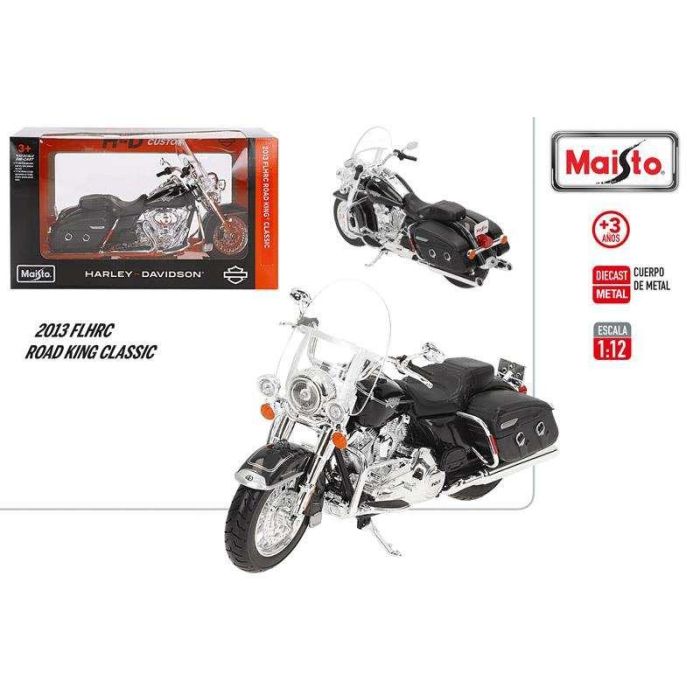 Moto metal maisto harley davidson road king escala 1:12. 1 Moto metal maisto harley davidson road king escala 1:12. 1