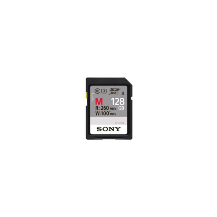 Sony XC M series 128GB SDXC UHS-II Clase 10 U3 V60 - Tarjeta de Memoria 260MB/s Lectura 100MB/s Escritura