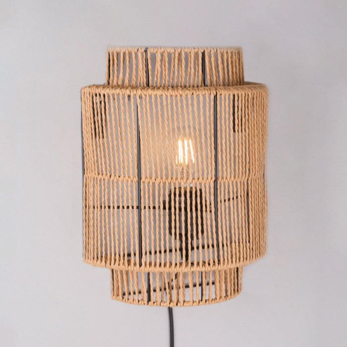 Aplique Mirpur Khas SKD-W1025 Madera Estilo Natural Mediterráneo para Salones Comedores Dormitorios