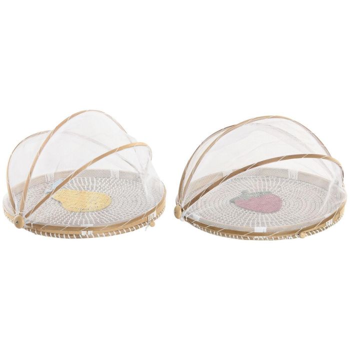 DKD Home Decor Cubreplatos de Seagrass Natural Multicolor 40x40x24 cm, Set de 2 unidades, Hecho a Mano con Diseño de Frutas, Surtido Aleatorio 4 DKD Home Decor Cubreplatos de Seagrass Natural Multicolor 40x40x24 cm, Set de 2 unidades, Hecho a Mano con Diseño de Frutas, Surtido Aleatorio 4