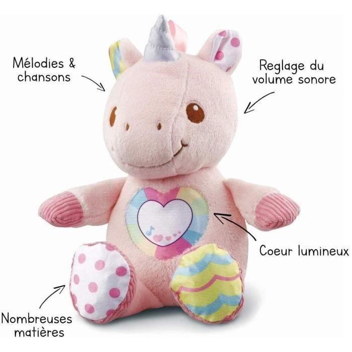 Vtech Baby 528105 Doudou Maé: Peluche Unicornio Suave para Abrazar, Compañero Ideal de Juego y Sueño para Bebés y Niños de 0 a 36 Meses 4 Vtech Baby 528105 Doudou Maé: Peluche Unicornio Suave para Abrazar, Compañero Ideal de Juego y Sueño para Bebés y Niños de 0 a 36 Meses 4