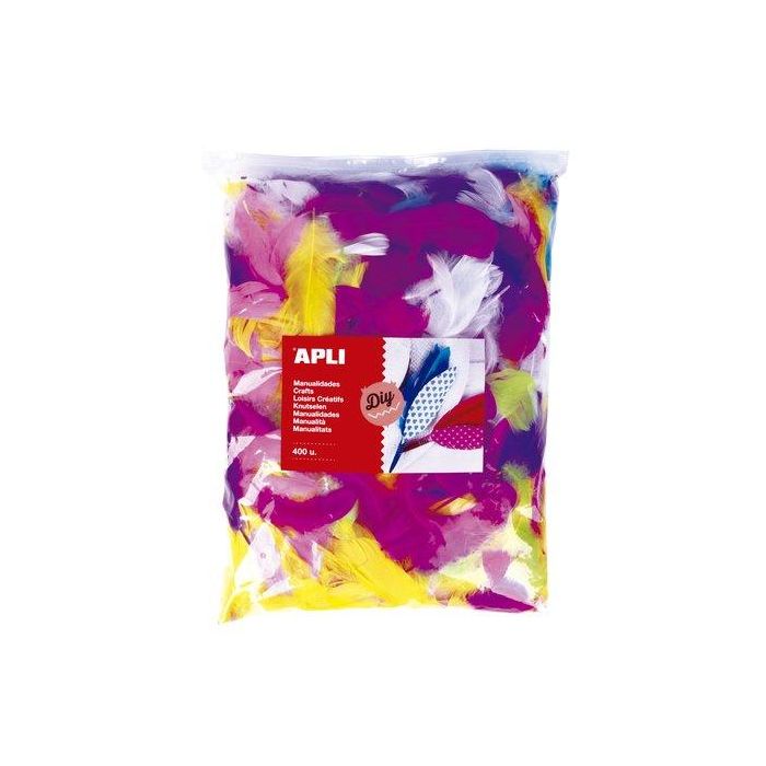 Plumas Apli 7-16 Cm. Surtido Bolsa De 400