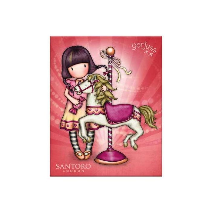 Gorjuss™ Display Cuadernos Notas Adhesivas Fairground "Carousel" 31,5x9,5x8,4cm 3