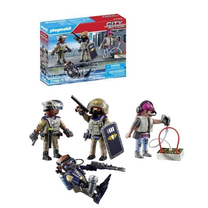Playmobil Figuras de Acción Fuerzas Especiales City Action. Juguete para Niños de 5 Años en Adelante. 4