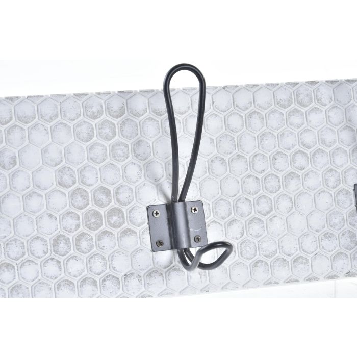 Perchero Pared Urban DKD Home Decor Blanco Negro 7 x 18 x 40 cm (4 Unidades) 2 Perchero Pared Urban DKD Home Decor Blanco Negro 7 x 18 x 40 cm (4 Unidades) 2