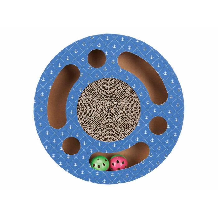 Rascador para Gatos Trixie Azul Cartón Plástico Ø 33 cm 2 Rascador para Gatos Trixie Azul Cartón Plástico Ø 33 cm 2