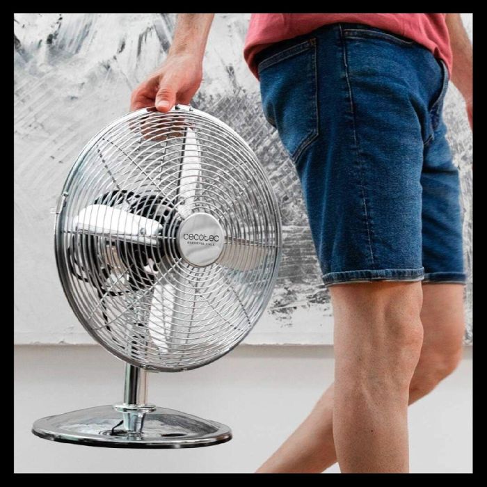 Ventilador de Sobremesa Cecotec EnergySilence 620 RetroDesk 40 W 2 Ventilador de Sobremesa Cecotec EnergySilence 620 RetroDesk 40 W 2