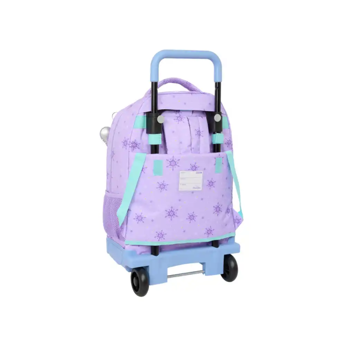 Mochila Escolar con Ruedas Frozen Spirit Lila 33 x 45 x 22 cm 1