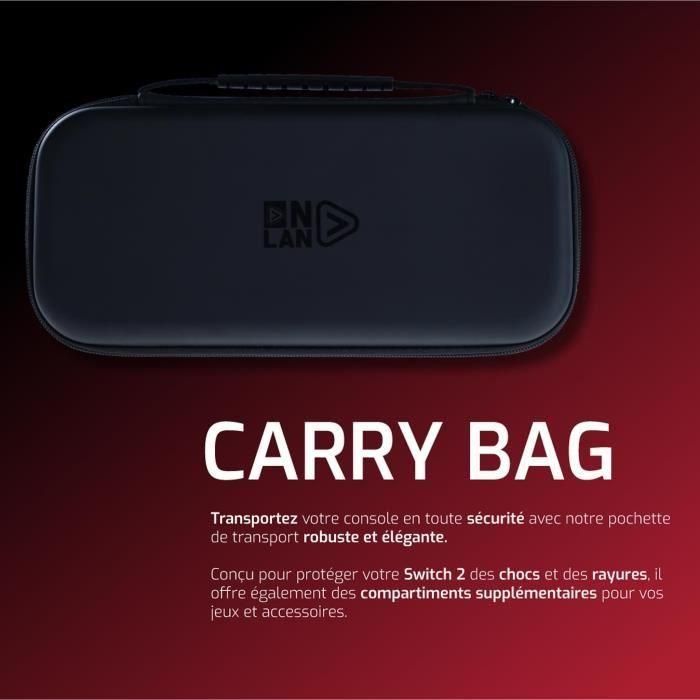Onlan 3015220019364 Estuche Protector y de Transporte para Nintendo Switch 2 Negro 2 Onlan 3015220019364 Estuche Protector y de Transporte para Nintendo Switch 2 Negro 2