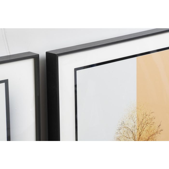 DKD Home Decor Set de 3 Cuadros Modernos Turquesa Naranja 3 x 70 x 200 cm 1