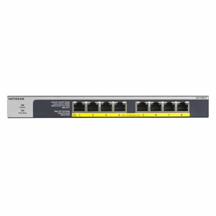 Switch Netgear GS108LP-100EUS RJ-45 2 Switch Netgear GS108LP-100EUS RJ-45 2