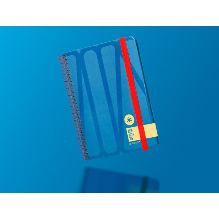 Agenda Espiral Antartik Bold A6 2025 Semana Vista Color Azul Papel 80 gr 9