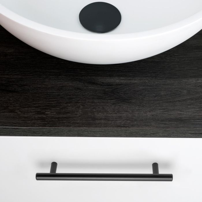 Emuca Lote de 10 tiradores para mueble Orlando, L252mm, intereje 192mm, Acero, Pintado negro 2 Emuca Lote de 10 tiradores para mueble Orlando, L252mm, intereje 192mm, Acero, Pintado negro 2