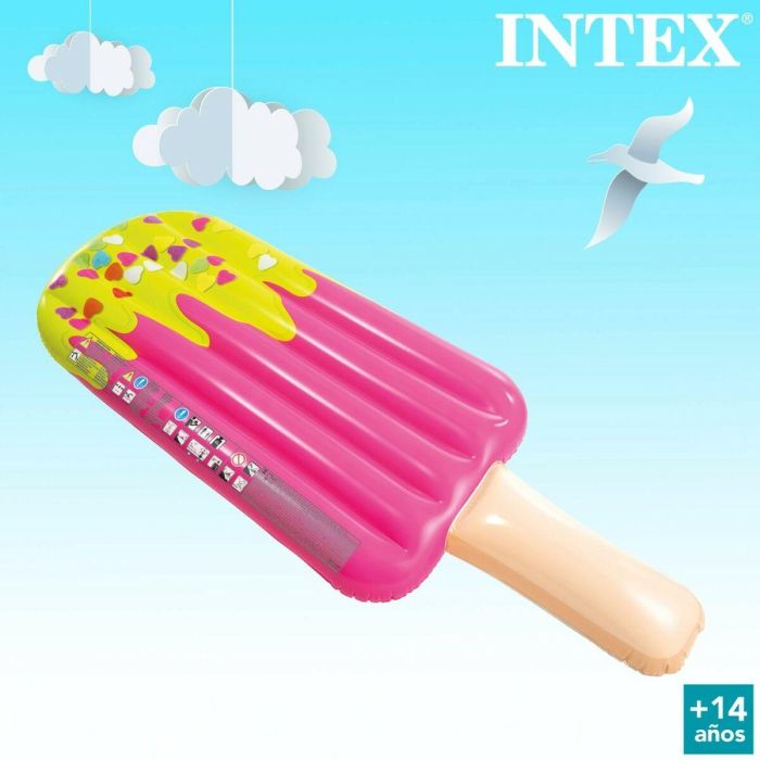 Colchoneta Hinchable Intex Helado Rosa 76 x 20 x 191 cm (6 Unidades) 1