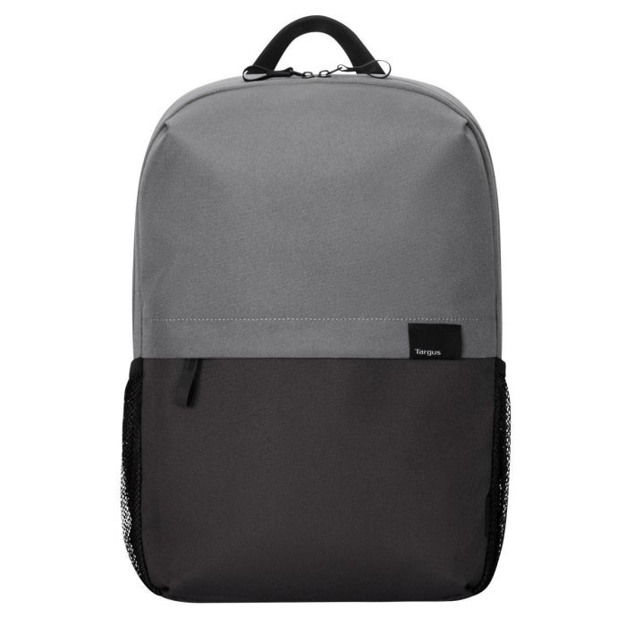 Targus Mochila Sagano Unisex para Portátiles de hasta 15.6" (39,6 cm), Diseño Monocromático Negro y Gris, Fabricada con PET Reciclado 7