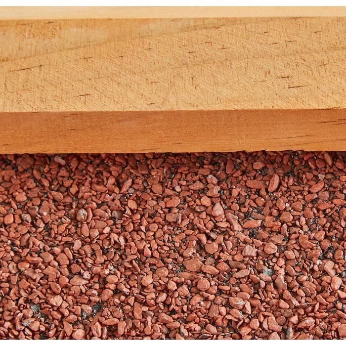 Kerbl Comedero para Pájaros Stubbs de Pino con Barniz Protector y Techo Bituminoso Resistente al Agua, 29x28x18cm 4