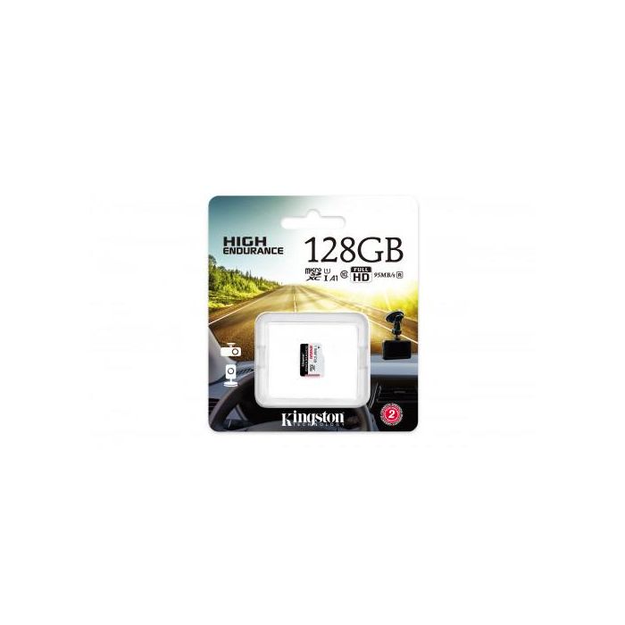 Kingston Tarjeta microSD High-Endurance 128GB UHS-I U1 Clase 10 para Cámaras Vigilancia 24/7, Dash Cam, Body Cam, Full HD, Resistente 2 Kingston Tarjeta microSD High-Endurance 128GB UHS-I U1 Clase 10 para Cámaras Vigilancia 24/7, Dash Cam, Body Cam, Full HD, Resistente 2