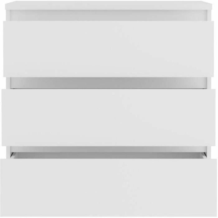 Cómoda CHELSEA 3 Cajones - Color blanco mate - An 77,2 x Pr 42 x Al 79,9 cm 1 Cómoda CHELSEA 3 Cajones - Color blanco mate - An 77,2 x Pr 42 x Al 79,9 cm 1