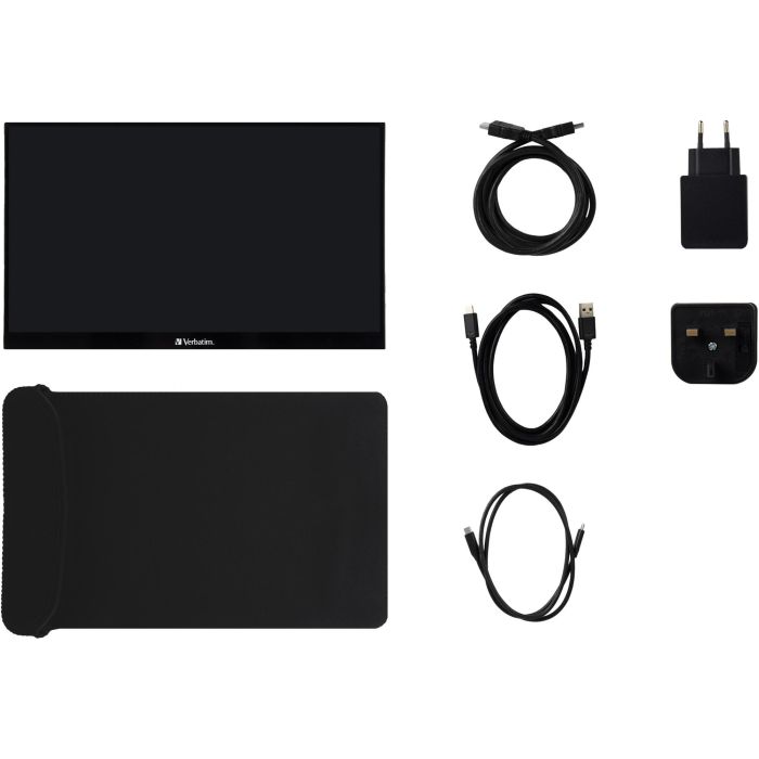 Verbatim Monitor Portátil Táctil 14" Full HD 1920x1080, 10 Puntos Táctiles, USB C, IPS, HDR 2