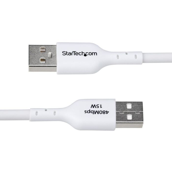 Cable USB Startech USB2AC3MNCWHE Blanco 3 m 2 Cable USB Startech USB2AC3MNCWHE Blanco 3 m 2